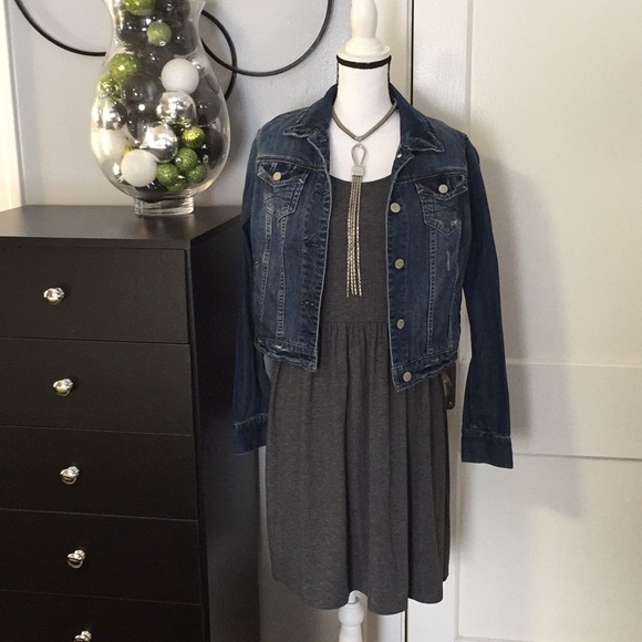 Gray Dress Sz L - Picture 3 of 6